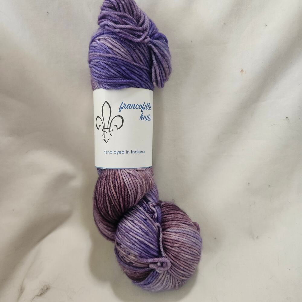 1 Skein Lavanda DK Yarn SW Merino 100g Bretagne Base 231 Yd Francofille Knits B8